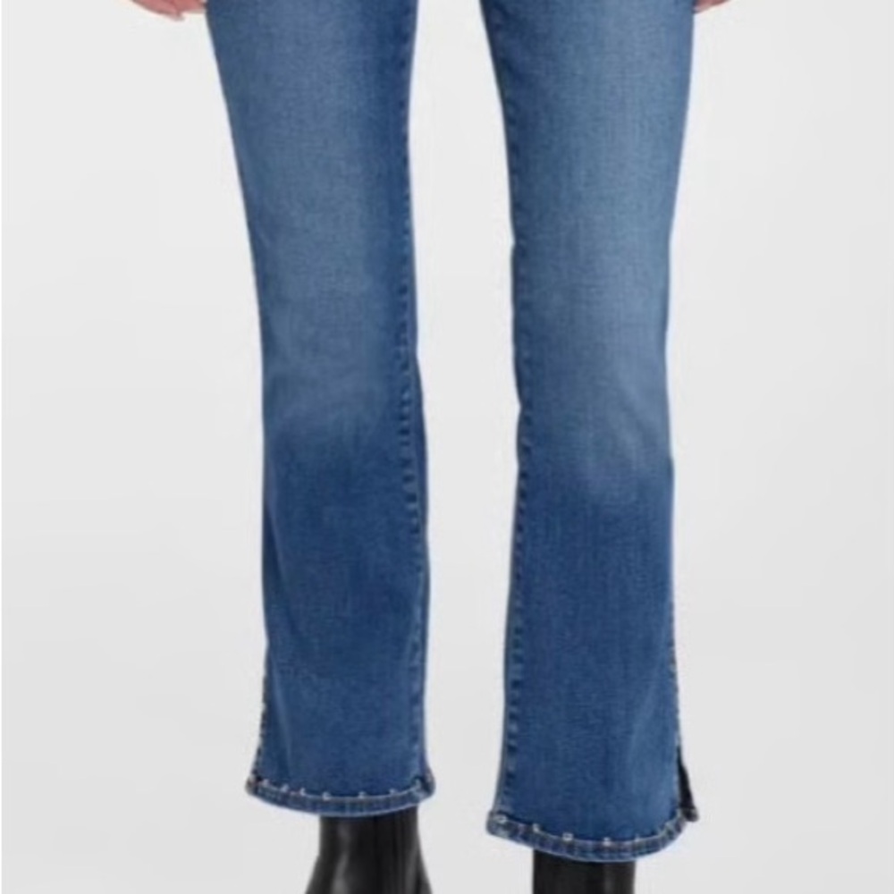 7 For All Mankind Blue Straight Leg Jeans